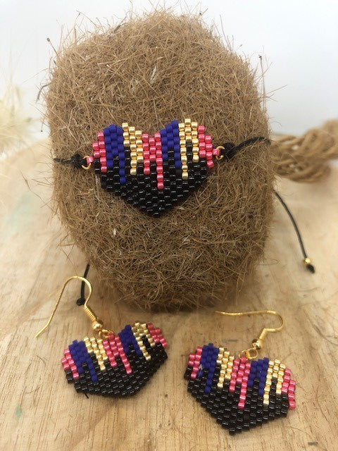 Bracelet et boucles d'oreilles MOELAN
