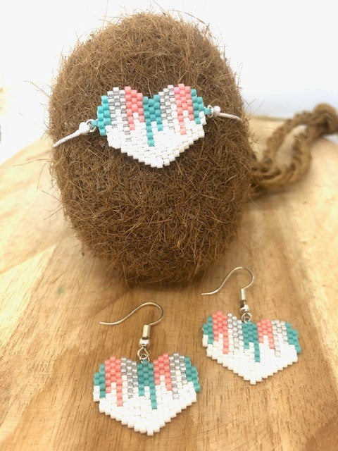 Bracelet et boucles d'oreilles MOELAN