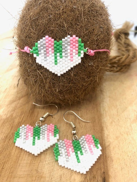 Bracelet et boucles d'oreilles MOELAN