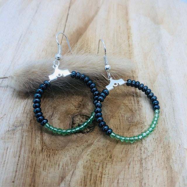 Boucles d'oreilles créoles et bracelets GAHARD