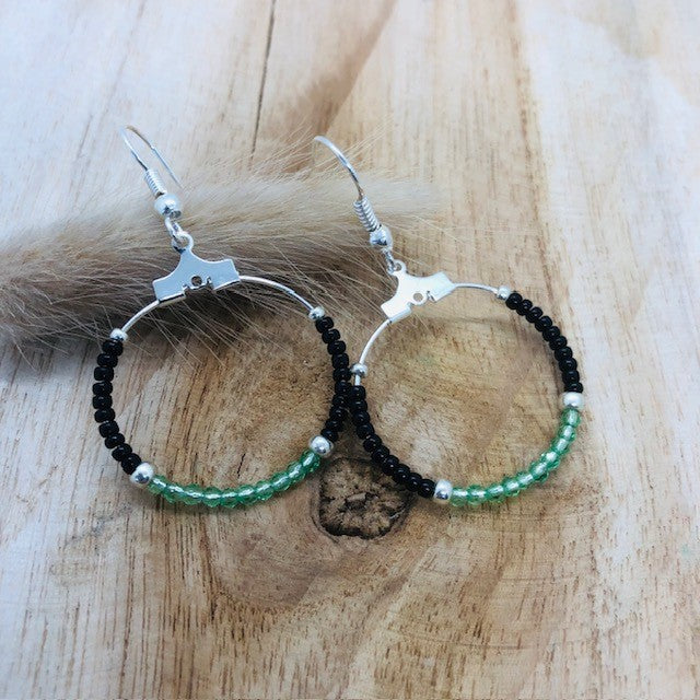 Boucles d'oreilles créoles et bracelets GAHARD